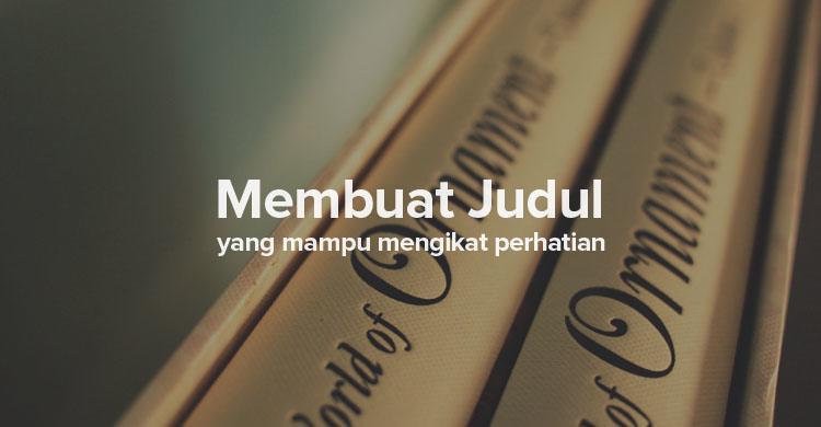 bagian judul jurnal ilmiah