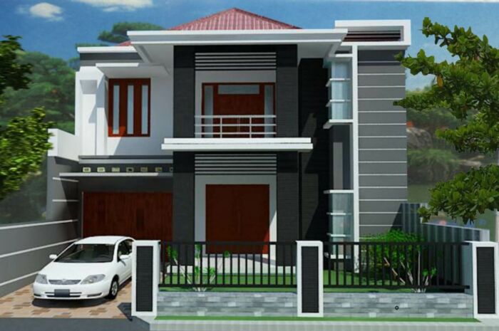 Desain Rumah Minimalis 2 Lantai yang Sederhana