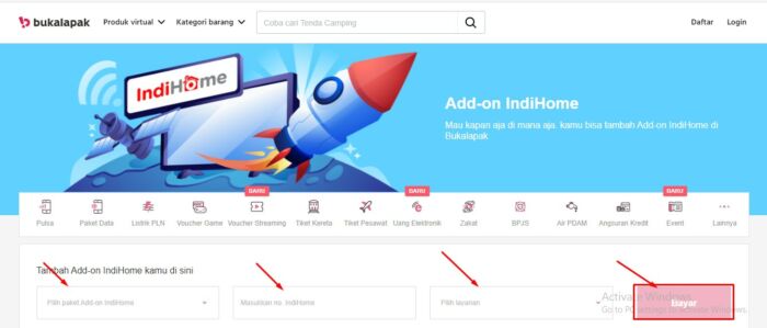 bukalapak paket indihome