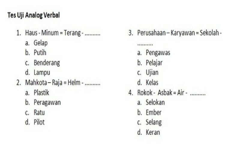 Analog verbal sumber Konsultann Psikologi