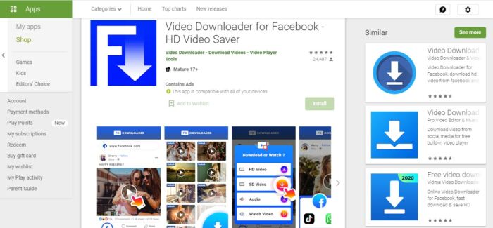 Video Downloader for Facebook