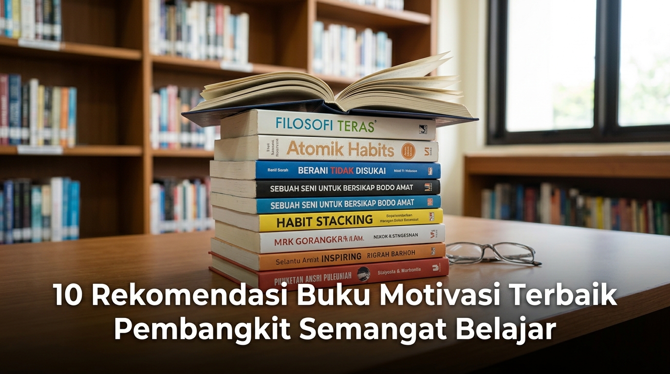 10 Rekomendasi Buku Motivasi Terbaik Pembangkit Semangat Belajar